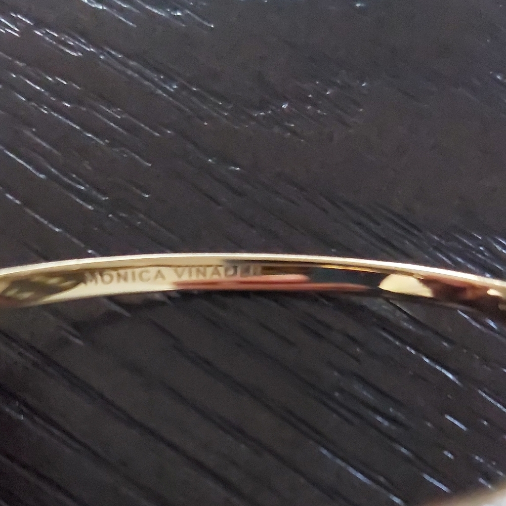 MONICA VINADER Silver Bracelet with Gold Tip - Picture 4 of 5
